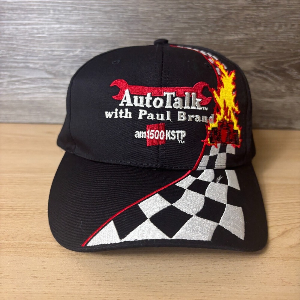 Auto Talk Hat Cap Snap Back Black Paul Brand 1500 KSTP Radio